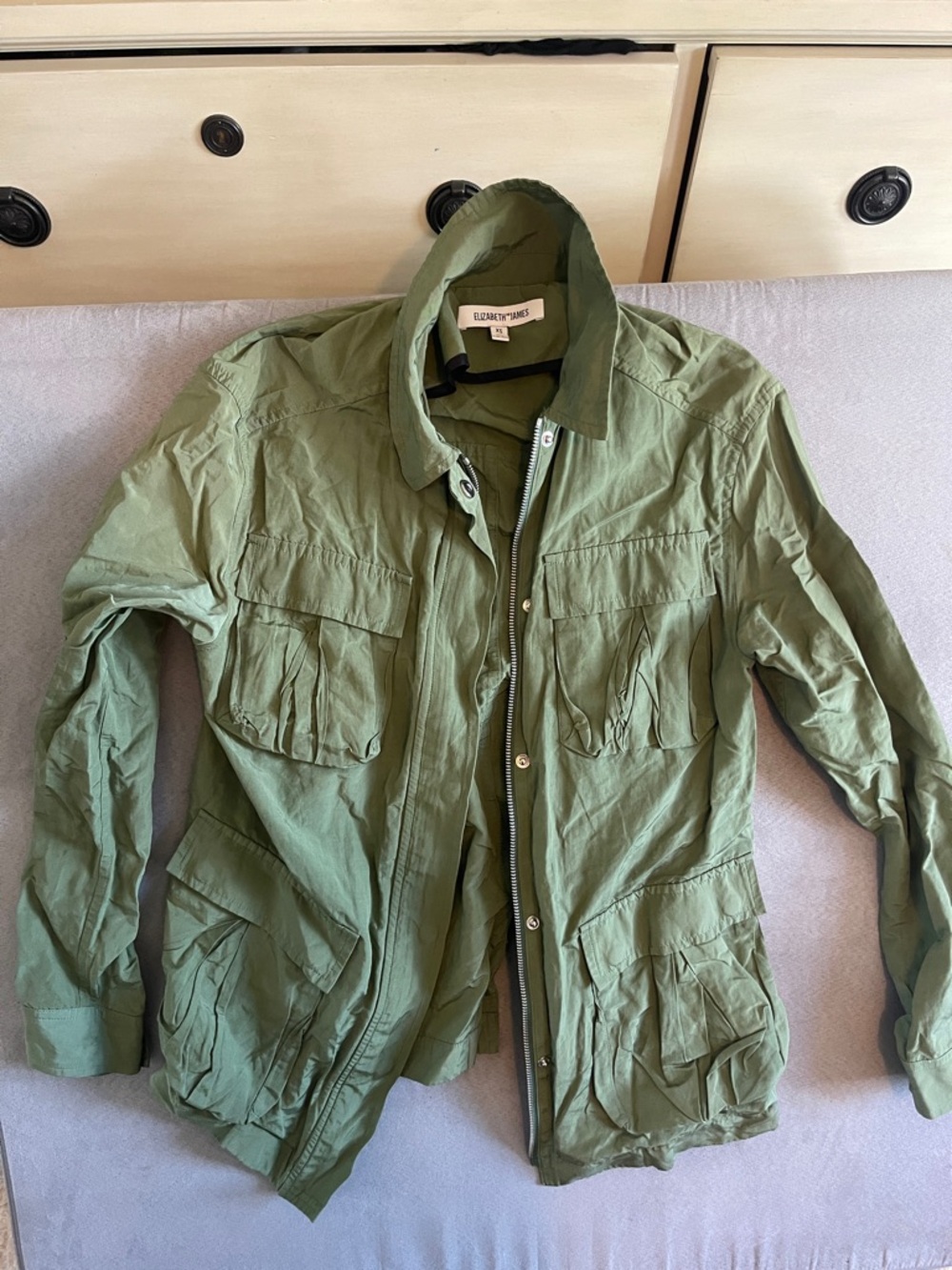 Elizabeth and James Olive Green Military Nikki Jacket